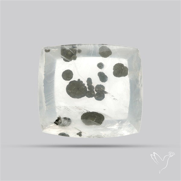 Rare Pyrite Included Quartz Cabochon