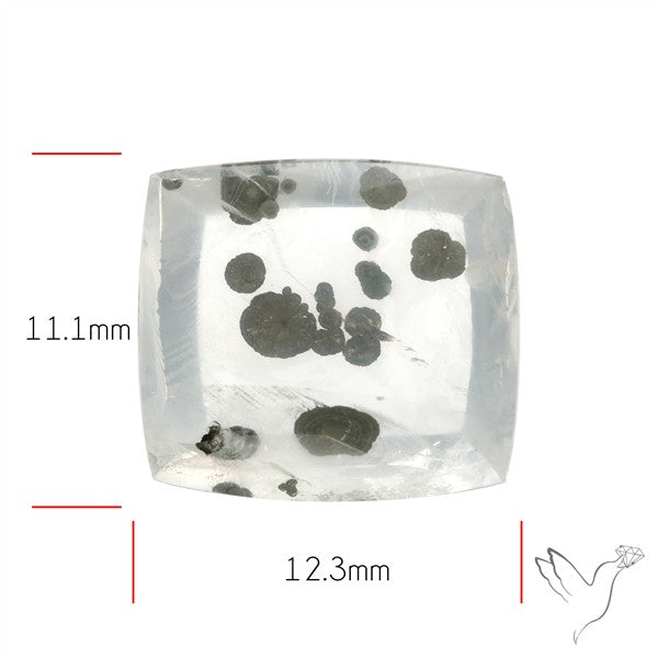 Rare Pyrite Included Quartz Cabochon