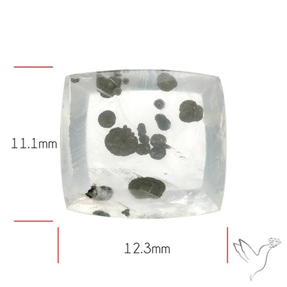 Rare Pyrite Included Quartz Cabochon
