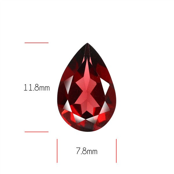 Red Almandine (Pyrope) Garnet Faceted Mozambique Garnet