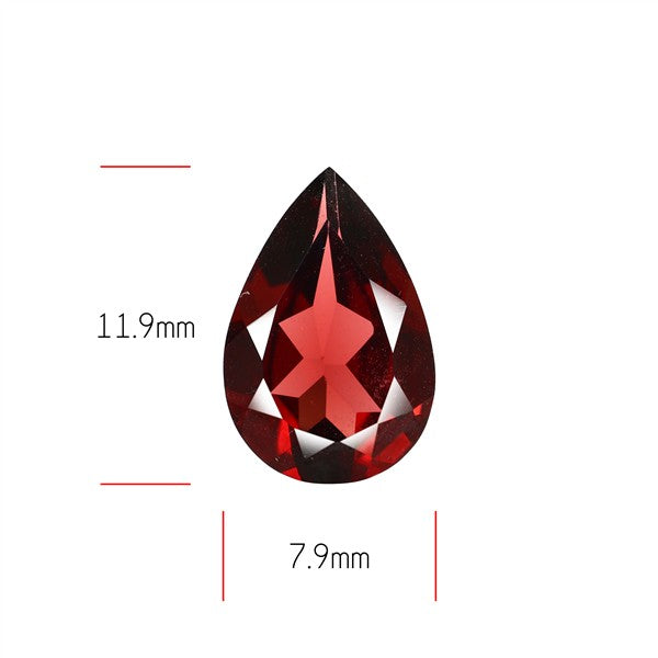 Red Almandine (Pyrope) Garnet Faceted Mozambique Garnet