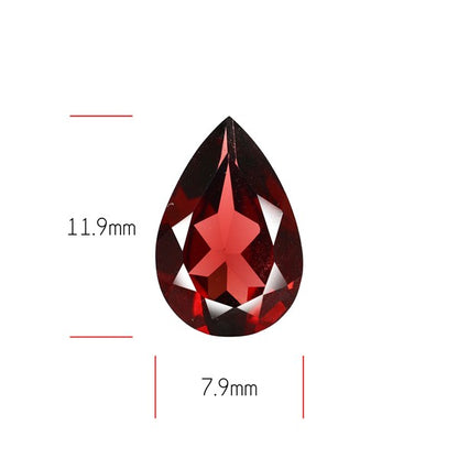 Red Almandine (Pyrope) Garnet Faceted Mozambique Garnet