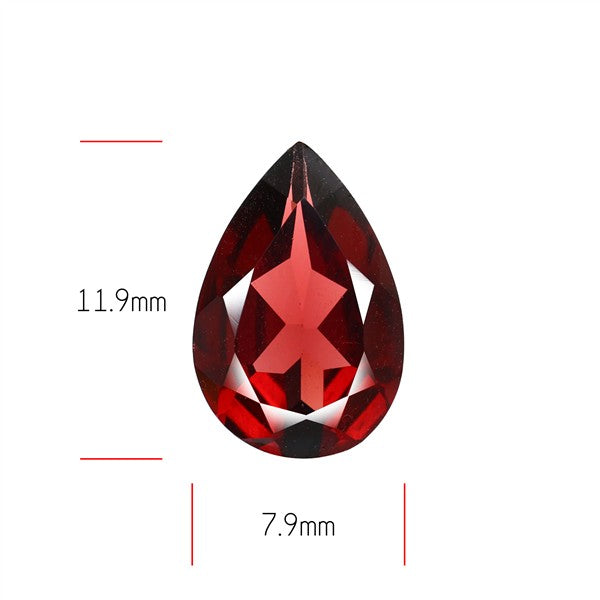 Red Almandine (Pyrope) Garnet Faceted Mozambique Garnet