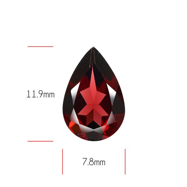 Red Almandine (Pyrope) Garnet Faceted Mozambique Garnet