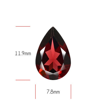 Red Almandine (Pyrope) Garnet Faceted Mozambique Garnet
