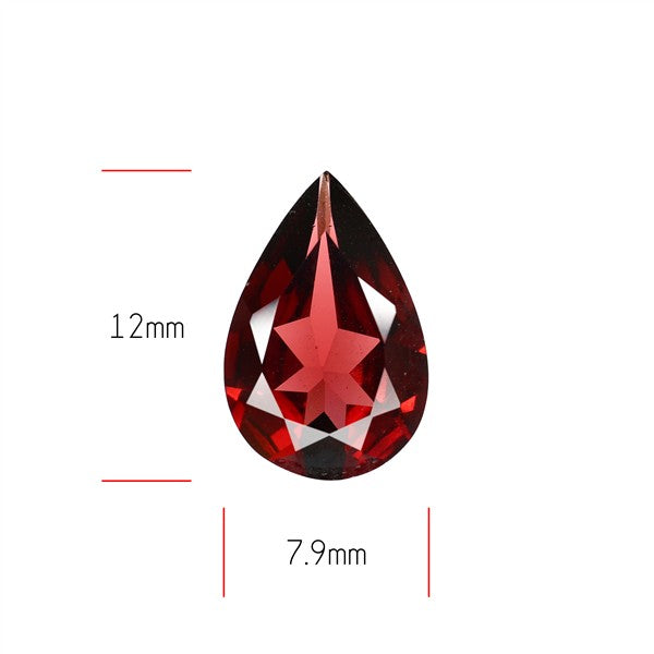 Red Almandine (Pyrope) Garnet Faceted Mozambique Garnet