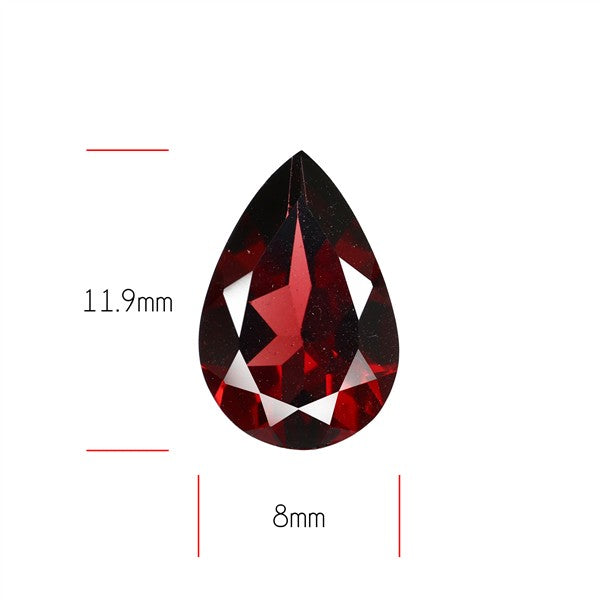 Red Almandine (Pyrope) Garnet Faceted Mozambique Garnet