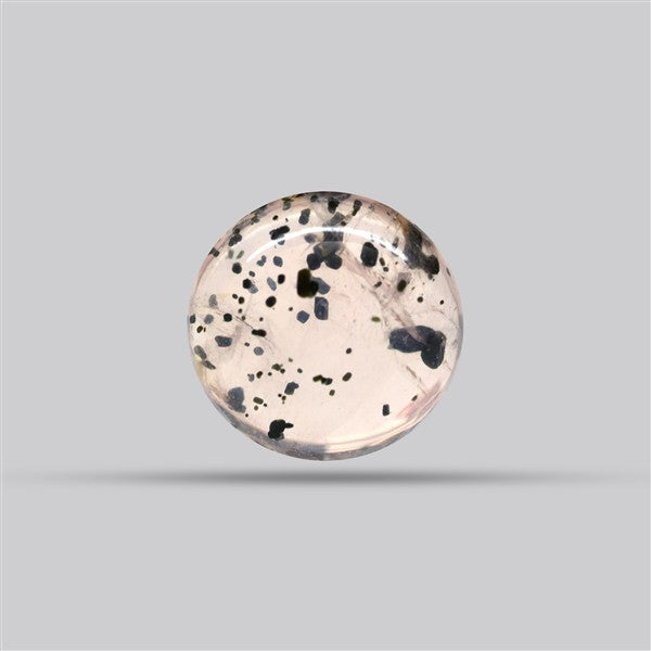 Diopside in Rose Quartz Fine Cabochon