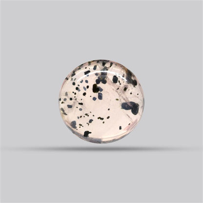 Diopside in Rose Quartz Fine Cabochon