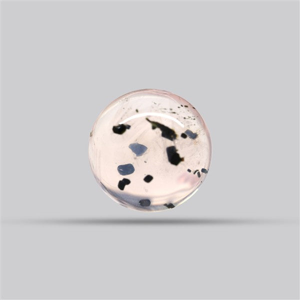 Diopside in Rose Quartz Fine Cabochon