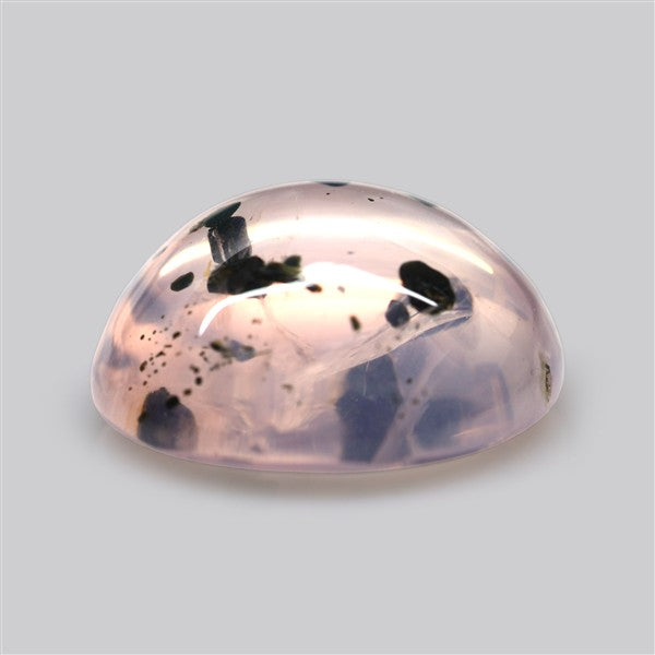Diopside in Rose Quartz Fine Cabochon