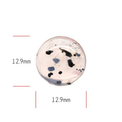Diopside in Rose Quartz Fine Cabochon