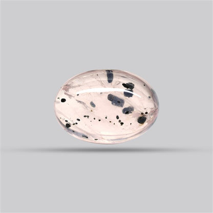 Diopside in Rose Quartz Fine Cabochon