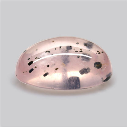 Diopside in Rose Quartz Fine Cabochon
