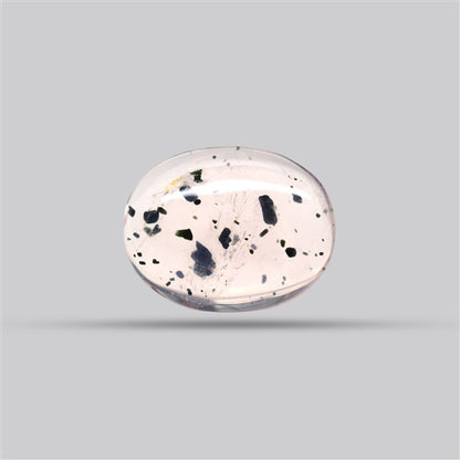 Diopside in Rose Quartz Fine Cabochon