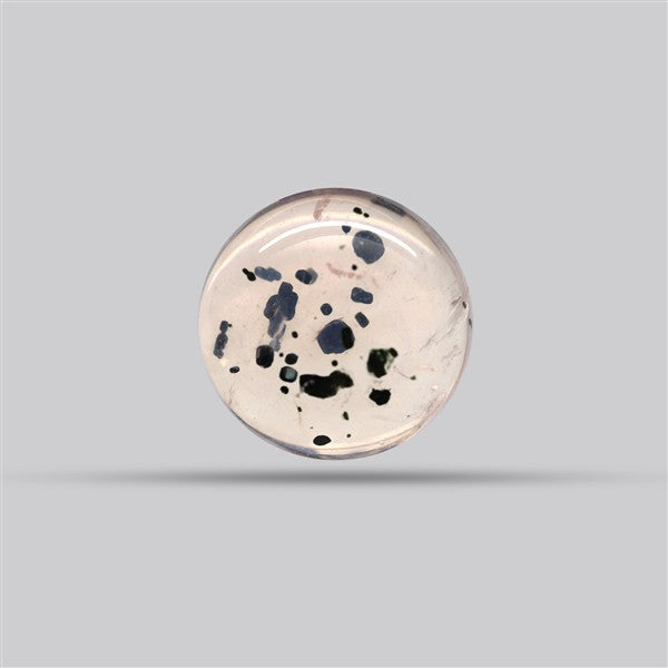 Diopside in Rose Quartz Fine Cabochon