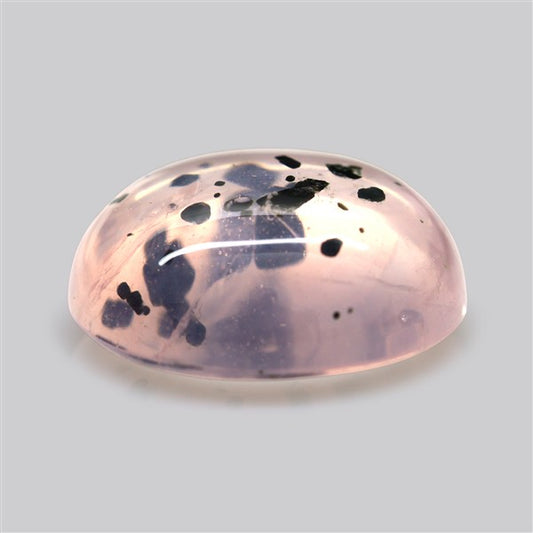 Diopside in Rose Quartz Fine Cabochon