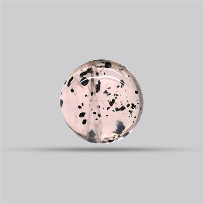 Diopside in Rose Quartz Fine Cabochon