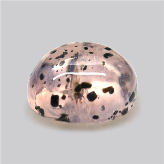 Diopside in Rose Quartz Fine Cabochon