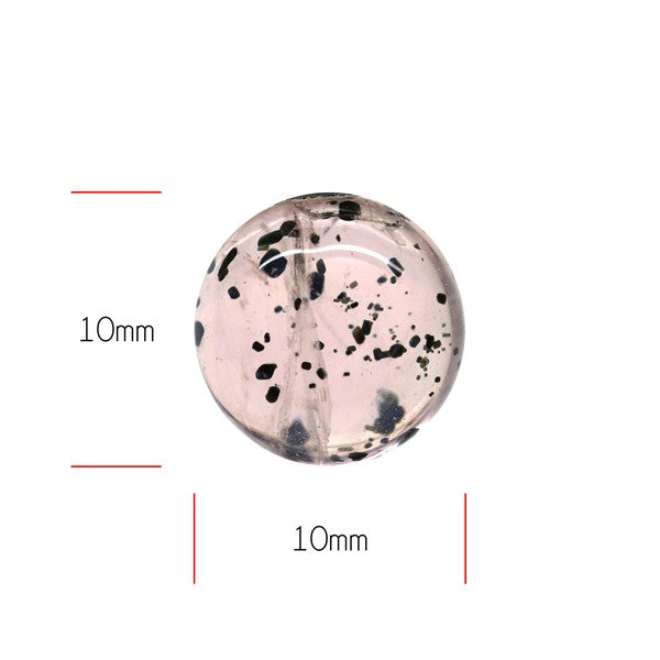 Diopside in Rose Quartz Fine Cabochon