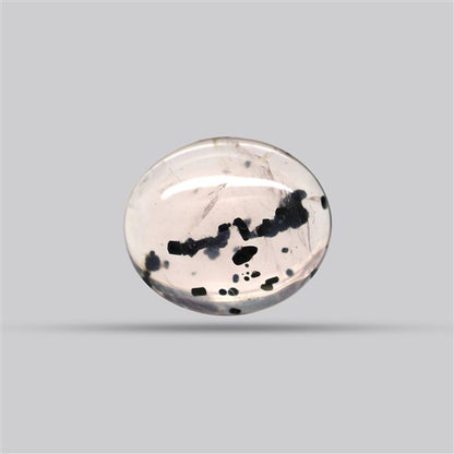 Diopside in Rose Quartz Fine Cabochon