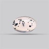 Diopside in Rose Quartz Fine Cabochon