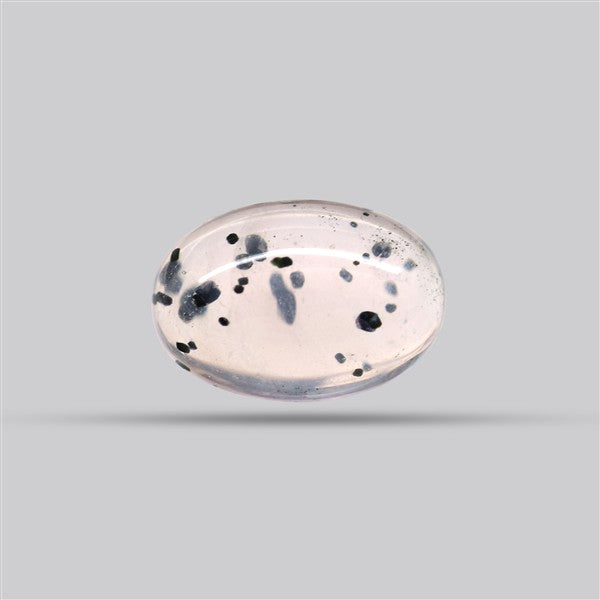 Diopside in Rose Quartz Fine Cabochon