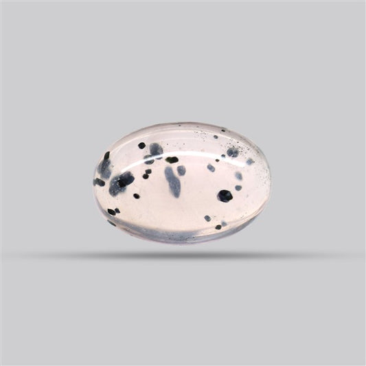 Diopside in Rose Quartz Fine Cabochon