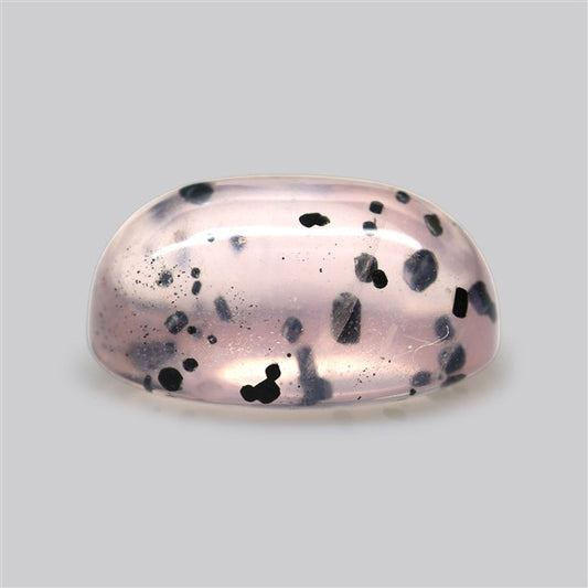 Diopside in Rose Quartz Fine Cabochon