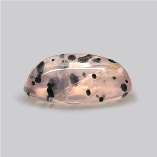 Diopside in Rose Quartz Fine Cabochon