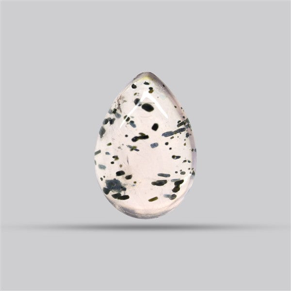Diopside in Rose Quartz Fine Cabochon