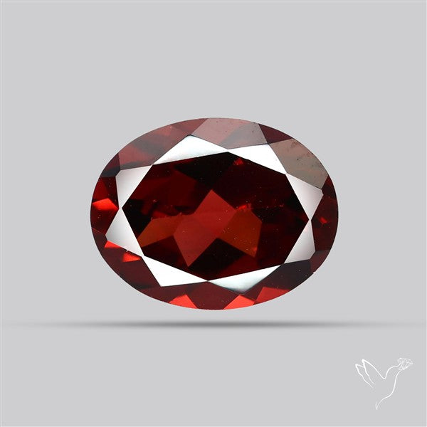 Natural Red Almandine Garnet (Pyrope) Faceted Mozambique Garnet