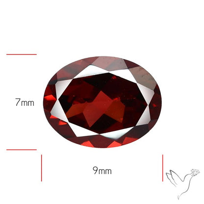 Natural Red Almandine Garnet (Pyrope) Faceted Mozambique Garnet