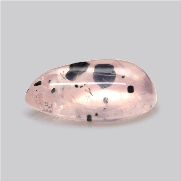 Diopside in Rose Quartz Fine Cabochon