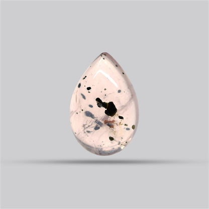 Diopside in Rose Quartz Fine Cabochon