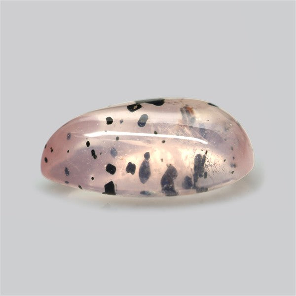 Diopside in Rose Quartz Fine Cabochon