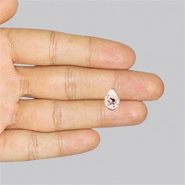 Diopside in Rose Quartz Fine Cabochon