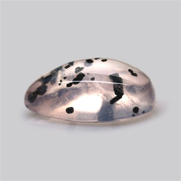 Diopside in Rose Quartz Fine Cabochon