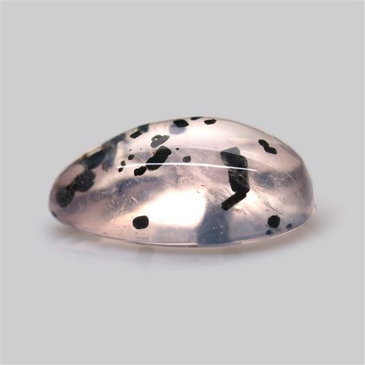Diopside in Rose Quartz Fine Cabochon