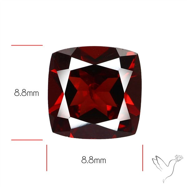 Natural Red Almandine Garnet (Pyrope) Faceted Mozambique Garnet