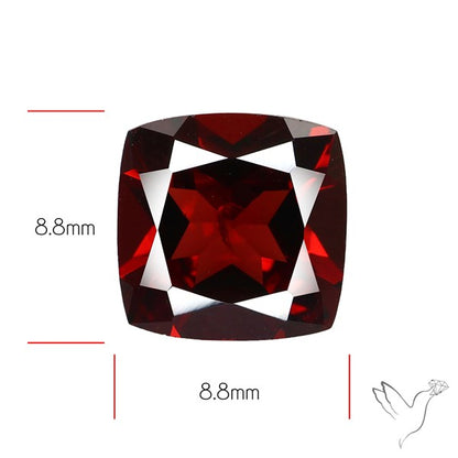 Natural Red Almandine Garnet (Pyrope) Faceted Mozambique Garnet