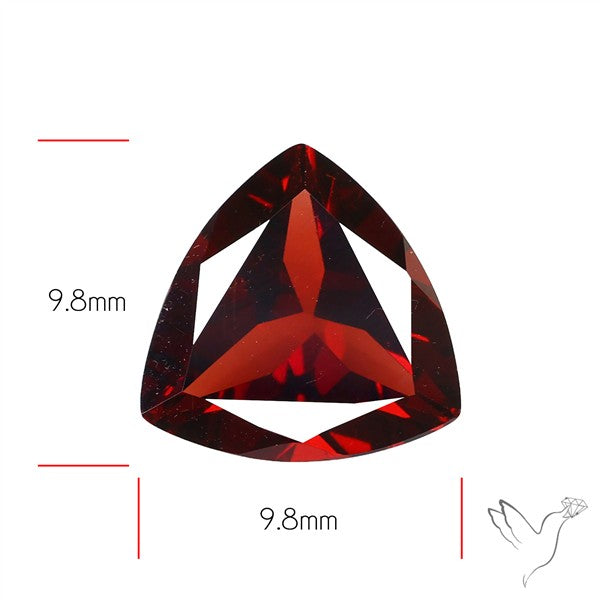 Natural Red Almandine Garnet (Pyrope) Faceted Mozambique Garnet