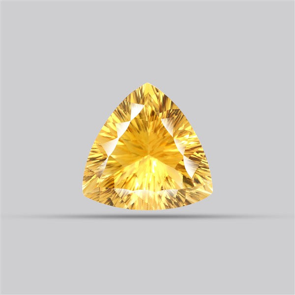 AAA Citrine Concave Cut Faceted Clear Fine Gemstone Millenium Cut