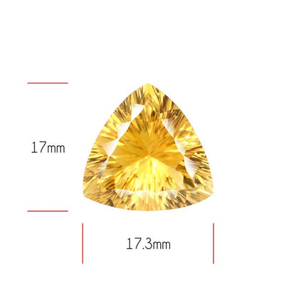 AAA Citrine Concave Cut Faceted Clear Fine Gemstone Millenium Cut