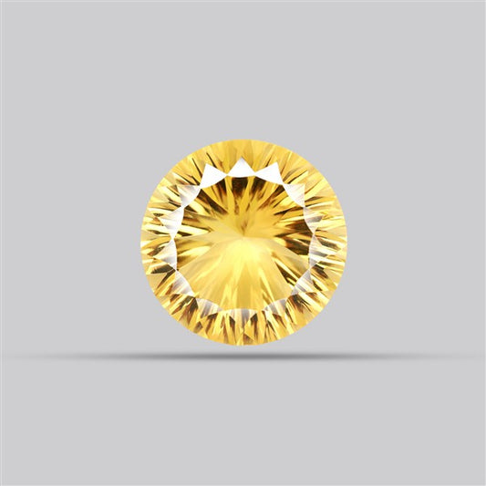 AAA Citrine Concave Cut Faceted Clear Fine Gemstone Millenium Cut