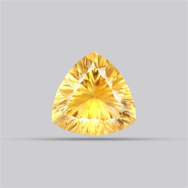 AAA Citrine Concave Cut Faceted Clear Fine Gemstone Millenium Cut