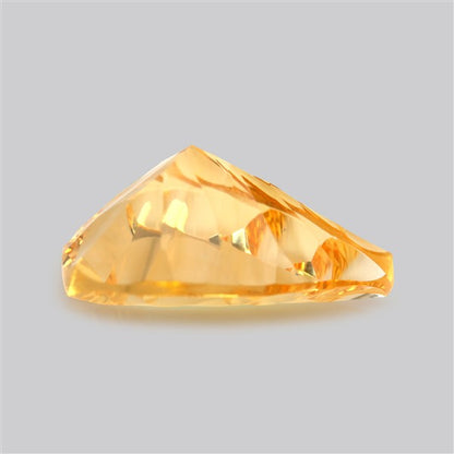 AAA Citrine Concave Cut Faceted Clear Fine Gemstone Millenium Cut