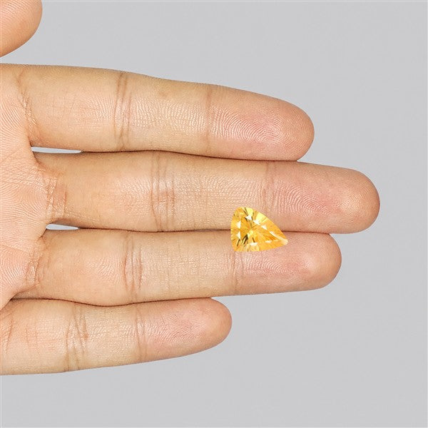 AAA Citrine Concave Cut Faceted Clear Fine Gemstone Millenium Cut