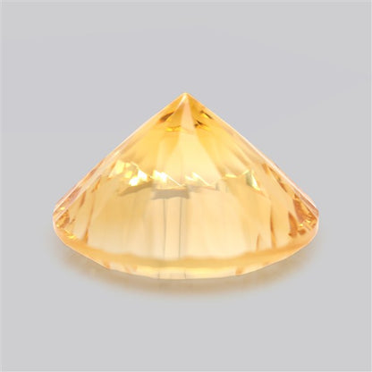 AAA Citrine Concave Cut Faceted Clear Fine Gemstone Millenium Cut
