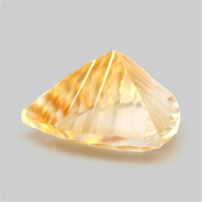 AAA Citrine Concave Cut Faceted Clear Fine Gemstone Millenium Cut
